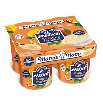 Mamie Nova Yaourts mixés mangue passion, 4x135g