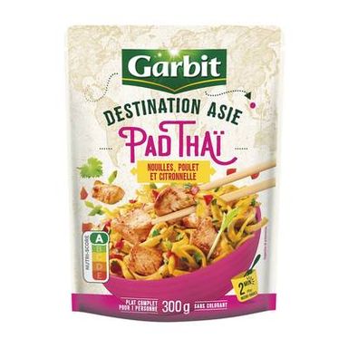 Garbit Pad Thai Nouilles Poulet et Citronnelle, 300g