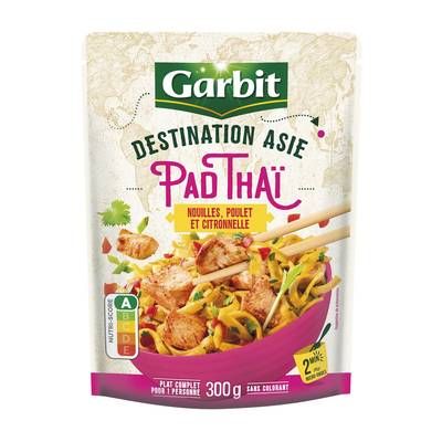 Garbit Pad Thai Nouilles Poulet et Citronnelle, 300g