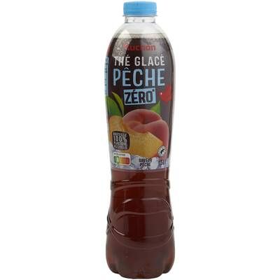 Auchan Thé glacé saveur pêche zéro, 1,5L