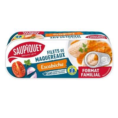 Saupiquet Filets de Maquereaux Sauce Escabèche, 226g
