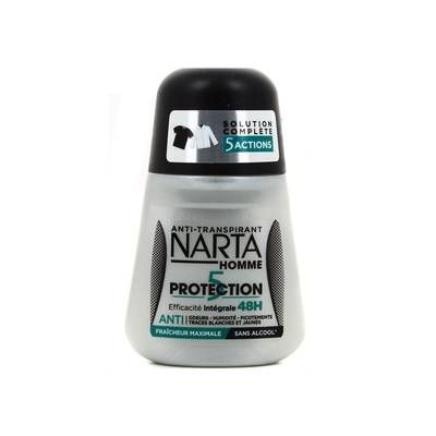 Narta Homme Déodorant bille Protection 5 Actions Intégrale 48H, 50ml