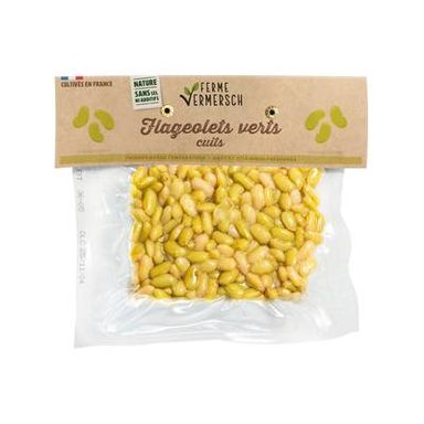 Ferme Vermersch Flageolets Verts Cuits, 300g