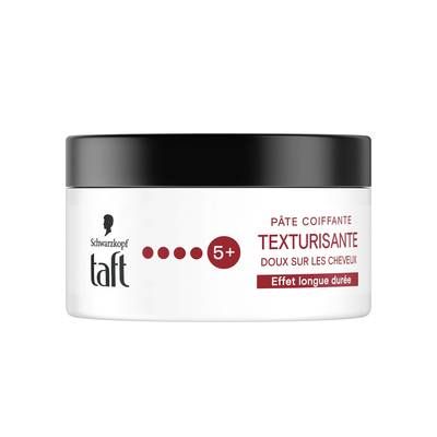 Taft Cire cheveux Pâte Coiffante Texturisante Effet Longue Durée, 100ml