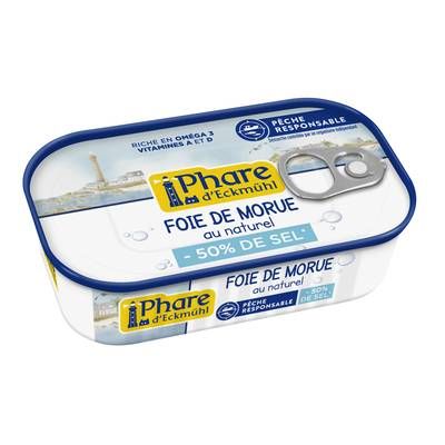 Phare d'Eckmuhl Foie de Morue 50% de sel en moins, 121g