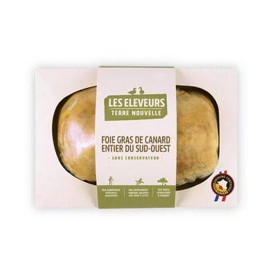 Les Eleveurs, Terre Nouvelle Foie Gras de Canard Entier, 190g, 4/6 parts - 190g
