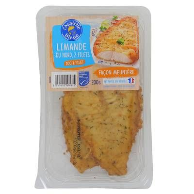 L'Assiette Bleue Filet de Limande du Nord façon Meunière, 200g, 2 Filets - 200g