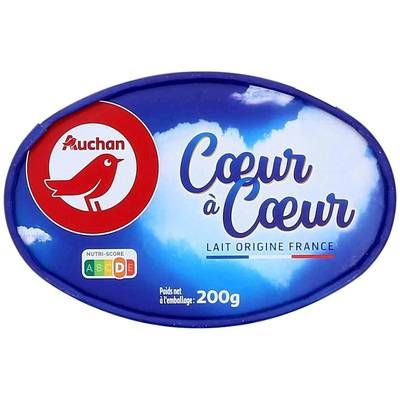 Auchan Fromage Coeur à coeur, 200g