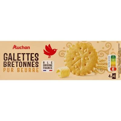 Auchan Galettes bretonnes pur beurre, 125g