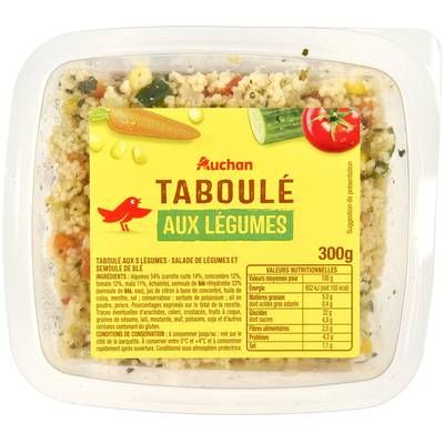 Auchan Taboulé aux Légumes, 300g