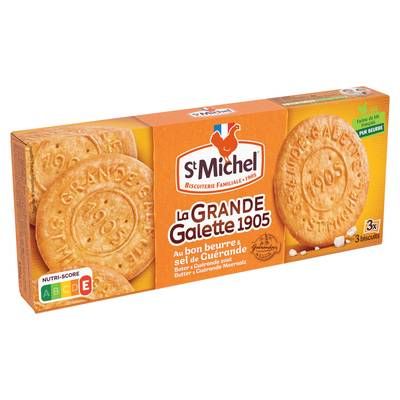 St Michel La grande galette 1905 au sel de Guérande x9, 150g