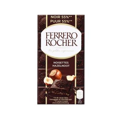 Ferrero Tablette de chocolat noir aux noisettes, 90g