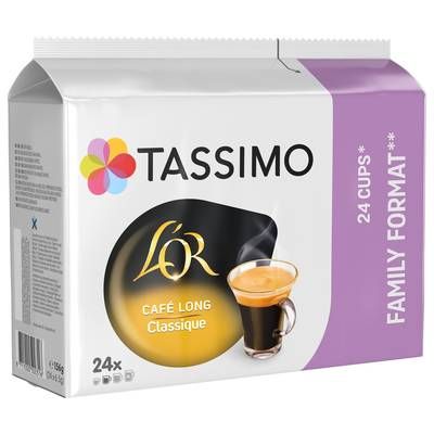 Tassimo L'or café long classic, 24 dosettes