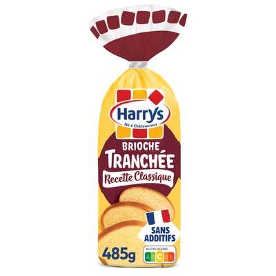 Harrys Brioche Tranchée Classique Nature Sans Additifs, 485g