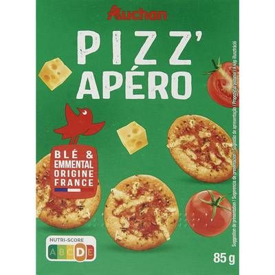 Auchan Crackers Pizz'apéro, 85g