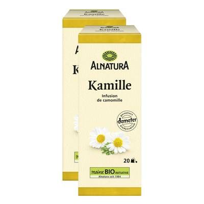 Alnatura Infusion de camomille bio - 20 Sachets, Lot de 2x30g