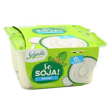 Sojade Spécialité bio au soja nature Vegan, 4x100g