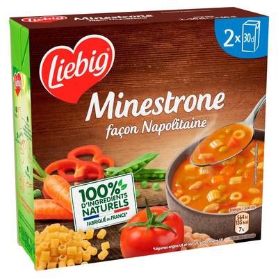 Liebig Soupe Minestrone Façon Napolitaine, 2x30cl
