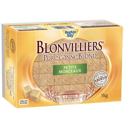 Blonvilliers Sucre de canne en petits morceaux, 1kg