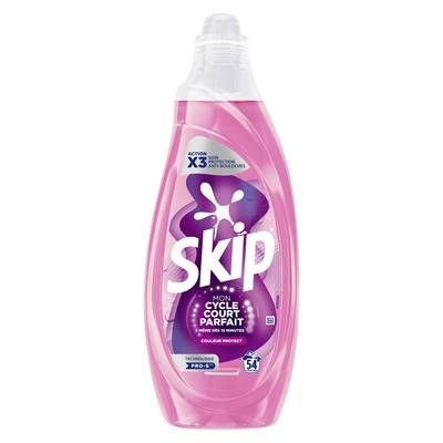 Skip Lessive Liquide Cycle court Couleur Protect, 2,16L