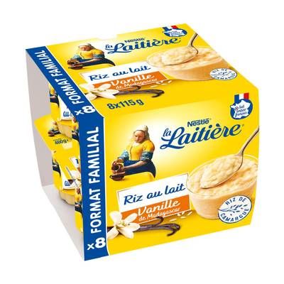 La laitière Riz au Lait Vanille, 8x115g