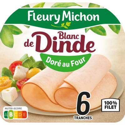 Fleury Michon Blanc de Dinde, 6 tranches - 180g