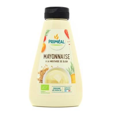 Priméal Mayonnaise bio à la moutarde de Dijon, 315g