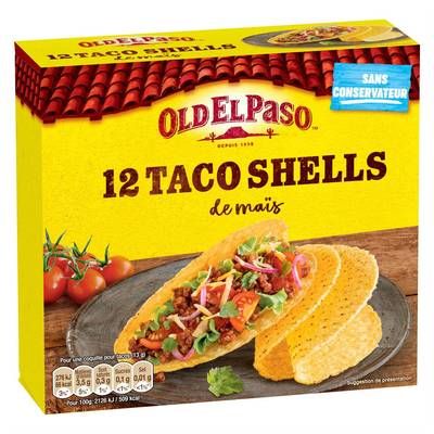 Old el Paso 12 Taco shells, 130g