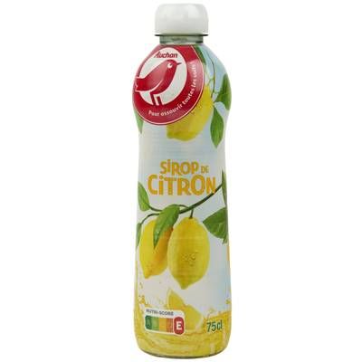 Auchan Sirop de citron, 75cl