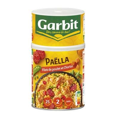 Garbit Paëlla Filets Poulet et Chorizo, 960g