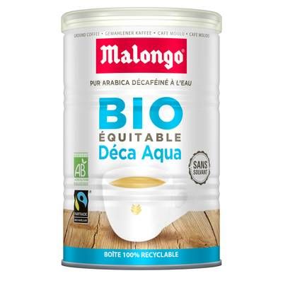 Malongo Café moulu bio décaféiné Déca Aqua, 250g