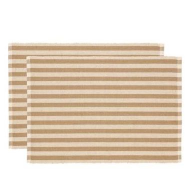 Södahl Set de table Statement Stripe Beige, 2 set de table