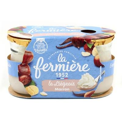 La Fermière Liégeois marron, 2x120g