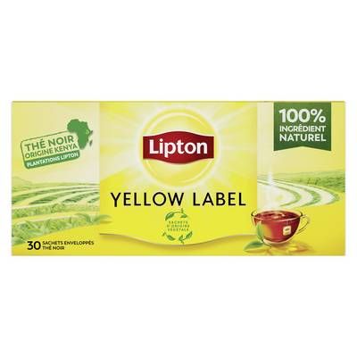Lipton Thé label yellow 60g, 30 sachets