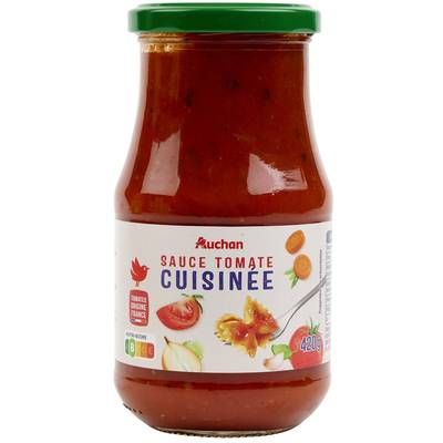 Auchan Sauce tomate cuisinée en bocal, 420g