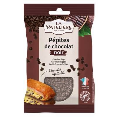 La Patelière  Pépites de Chocolat Noir 50% de Cacao, 100g