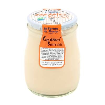 La Ferme du manège Yaourt Caramel au beurre salé, 180g