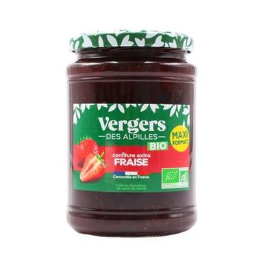 Vergers des Alpilles Confiture Extra Fraise Bio, 750g