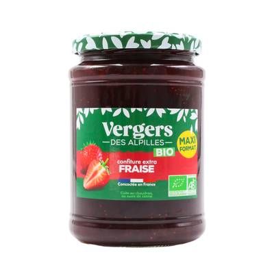 Vergers des Alpilles Confiture Extra Fraise Bio, 750g