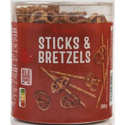 Auchan Sticks et bretzels d'Alsace, 300g