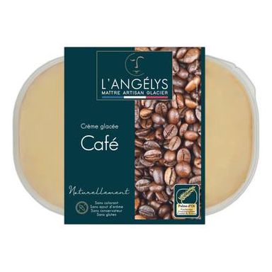 L'Angelys Crème glacée artisanale Café de Colombie pur Arabica, 450g