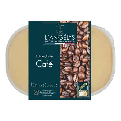 L'Angelys Crème glacée artisanale Café de Colombie pur Arabica, 450g