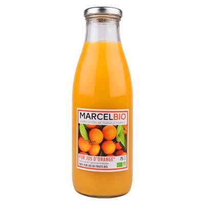 Marcel Bio Pur jus d'orange bio, 75cl