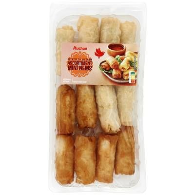 Auchan Mini Nems au Porc et Volaille, 12 nems - 280g