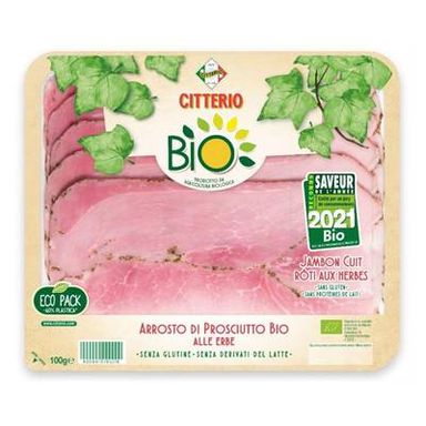 Citterio Jambon Bio Rôti aux Herbes, 100g