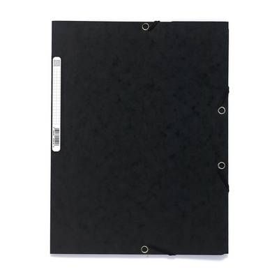 Exacompta Chemise plate à élastique 24 x 32 cm noire, 1  chemise