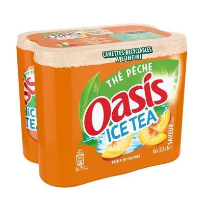 Oasis Ice Tea Pêche, 6x33cl