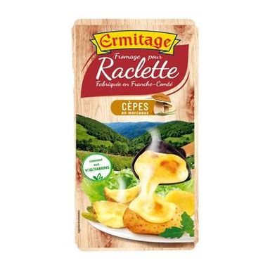 Ermitage Raclettes cèpes en morceaux, 200g