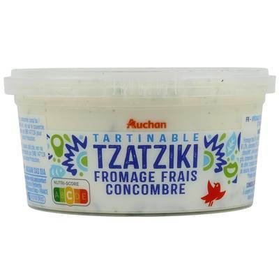 Auchan Tzatziki fromage Frais et Concombre, 200g