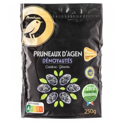 Auchan Gourmet Pruneaux d'Agen Dénoyautés, 250g